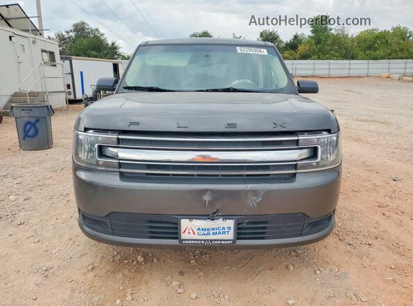 2FMGK5B88JBA10814 2018 FORD FLEX Gray Widok z przodu