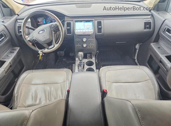 2FMGK5C80KBA39157 2019 FORD FLEX White Vista del salpicadero