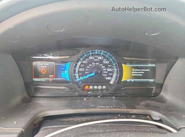 2FMGK5C80KBA39157 2019 FORD FLEX White Vista del cuadro de instrumentos
