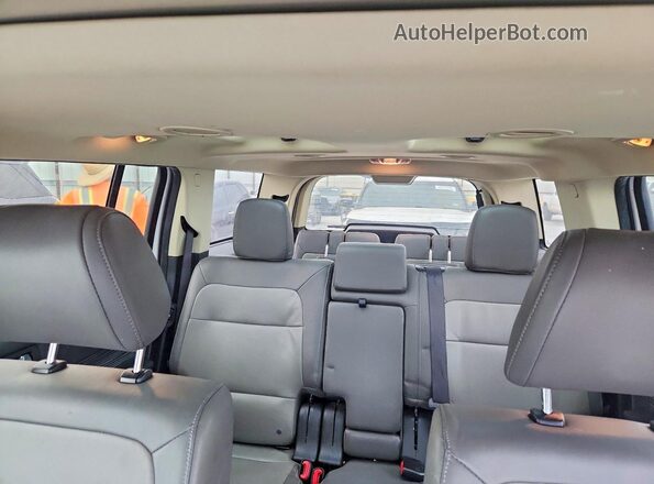 2FMGK5C80KBA39157 2019 FORD FLEX White Vista de los asientos traseros