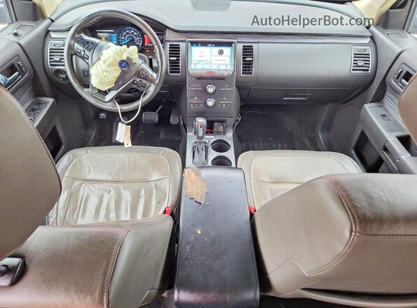 2FMGK5C81GBA11469 2016 FORD FLEX Maroon Dashboard view