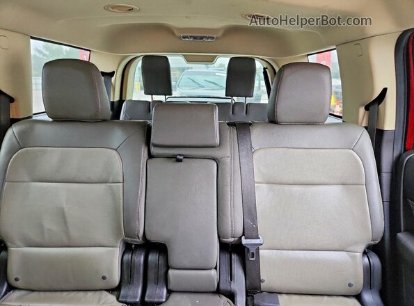 2FMGK5C81GBA11469 2016 FORD FLEX Maroon Rear seats view