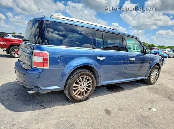 2FMGK5C81JBA10488 2018 FORD FLEX Blue Trasero derecho