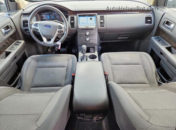 2FMGK5C81JBA10488 2018 FORD FLEX Blue Vista del salpicadero