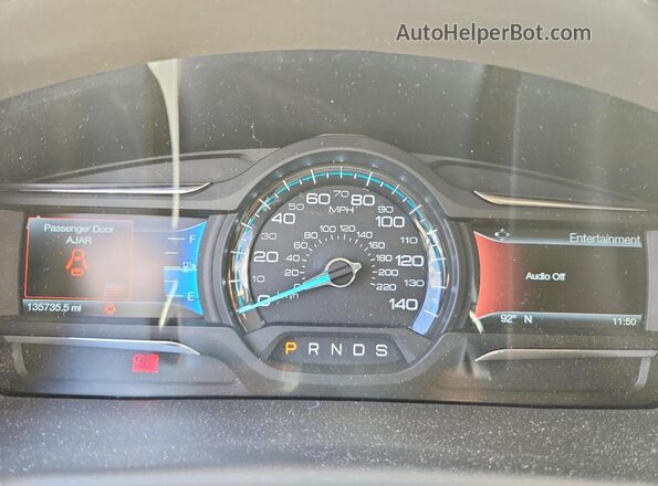 2FMGK5C81JBA10488 2018 FORD FLEX Blue Vista del cuadro de instrumentos