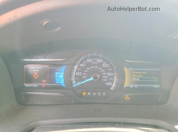 2FMGK5C81KBA14249 2019 FORD FLEX Серебряный Вид щитка приборов