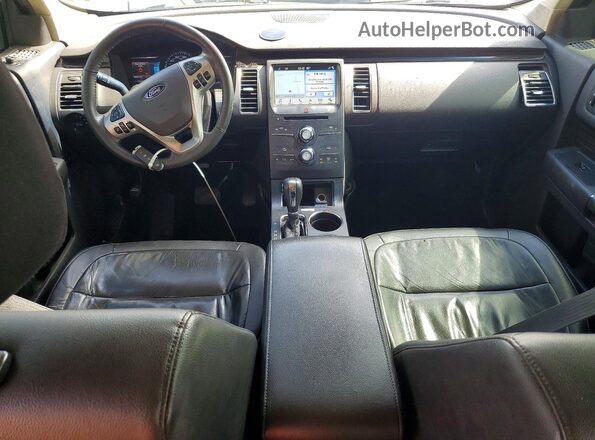 2FMGK5C81KBA14249 2019 FORD FLEX Серебряный Вид панели приборов