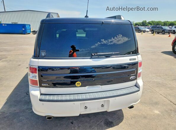 2FMGK5C84HBA07496 2017 FORD FLEX White უკანა ხედი