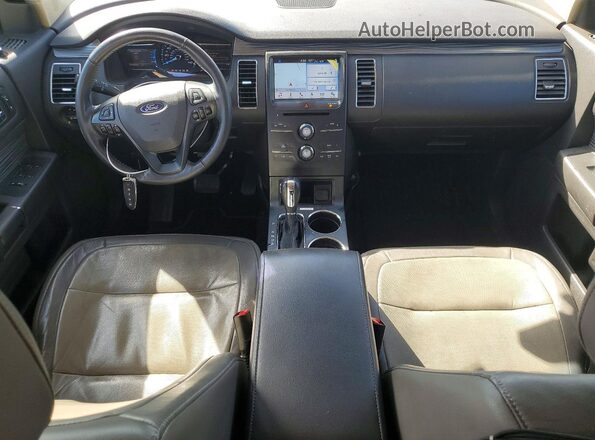 2FMGK5C84KBA13063 2019 FORD FLEX White Вид панелі приладів