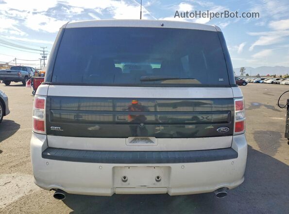 2FMGK5C84KBA13063 2019 FORD FLEX White Вид ззаду