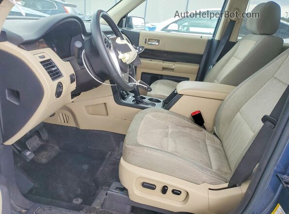 2FMGK5C84KBA25777 2019 FORD FLEX Blue წინა სალონის ხედი
