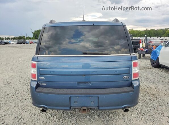 2FMGK5C84KBA25777 2019 FORD FLEX Blue უკანა ხედი