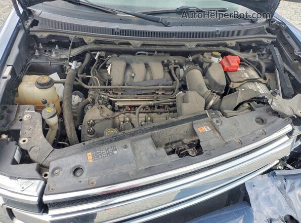 2FMGK5C84KBA25777 2019 FORD FLEX Blue ძრავის განყოფილების ხედი