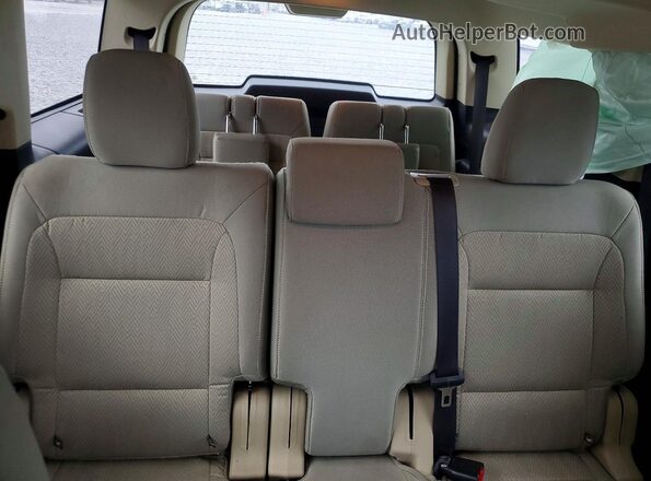 2FMGK5C84KBA25777 2019 FORD FLEX Blue უკანა სავარძლების ხედი