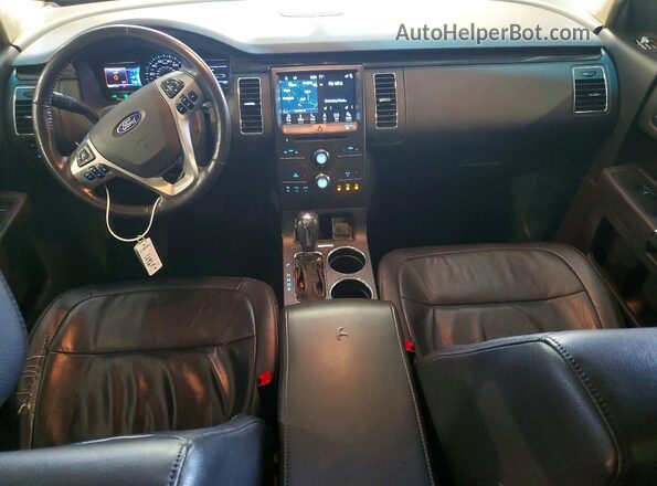 2FMGK5C85GBA12396 2016 FORD FLEX White Вид панелі приладів