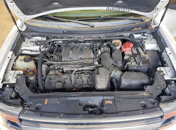 2FMGK5C85GBA12396 2016 FORD FLEX White Вид підкапотного простору