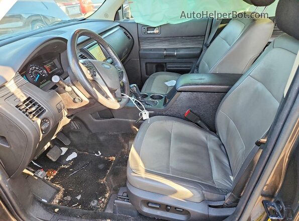 2FMGK5C85JBA21705 2018 FORD FLEX Серый Вид салона спереди