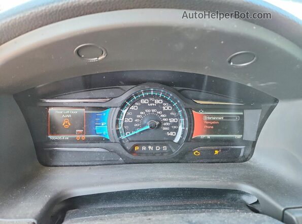 2FMGK5C85JBA21705 2018 FORD FLEX Серый Вид щитка приборов