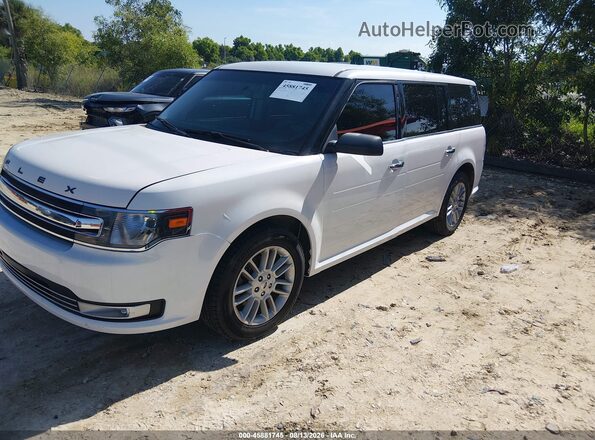 2FMGK5C85KBA32267 2019 FORD FLEX White Առջևի ձախ երեք քառորդ տեսարան