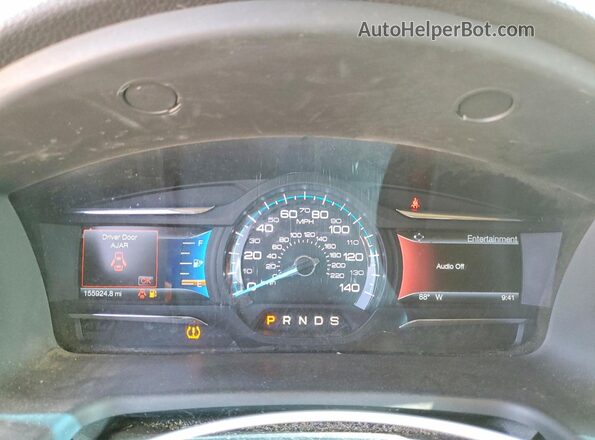 2FMGK5C85KBA33614 2019 FORD FLEX Gray Սարքավորումների վահանակի տեսք