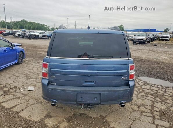 2FMGK5C86JBA00667 2018 FORD FLEX Blue Widok z tyłu