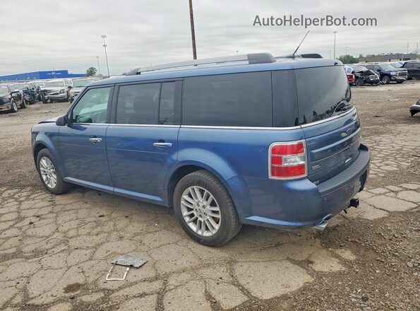 2FMGK5C86JBA00667 2018 FORD FLEX Blue Tył lewy
