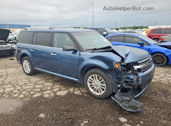 2FMGK5C86JBA00667 2018 FORD FLEX Blue Przód prawy
