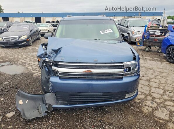 2FMGK5C86JBA00667 2018 FORD FLEX Blue Widok z przodu