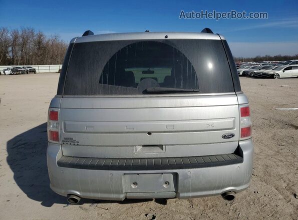 2FMGK5C86KBA11590 2019 FORD FLEX Silver Вид ззаду