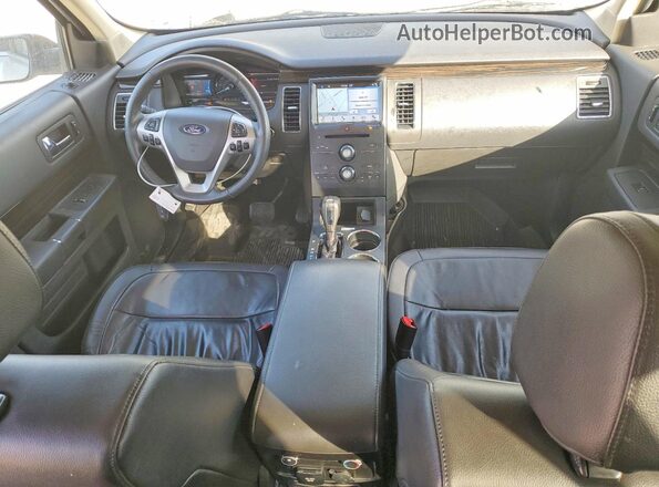 2FMGK5C86KBA11590 2019 FORD FLEX Silver Вид панелі приладів