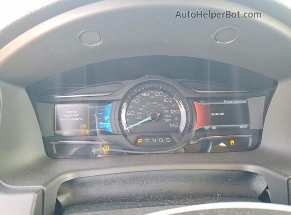 2FMGK5C86KBA11590 2019 FORD FLEX Silver Вид щитка приладів