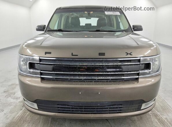2FMGK5C86KBA30723 2019 FORD FLEX Tan წინა ხედი