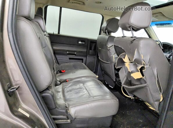 2FMGK5C86KBA30723 2019 FORD FLEX Tan უკანა სალონის ხედი