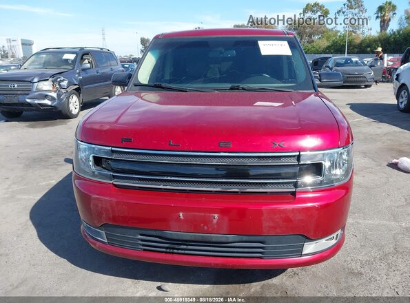 2FMGK5C87GBA24274 2016 FORD FLEX Red Вид щитка приладів