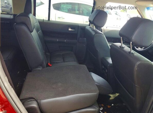 2FMGK5C87JBA18689 2018 FORD FLEX Red უკანა სალონის ხედი