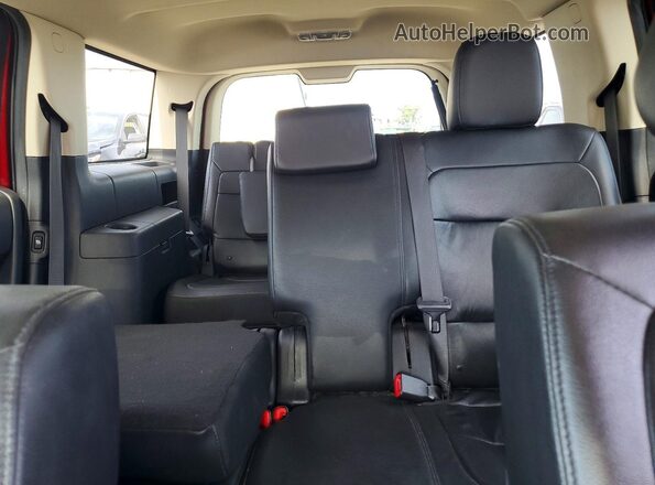 2FMGK5C87JBA18689 2018 FORD FLEX Red უკანა სავარძლების ხედი