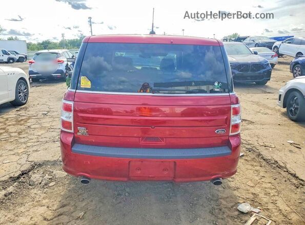 2FMGK5C87JBA18689 2018 FORD FLEX Red უკანა ხედი