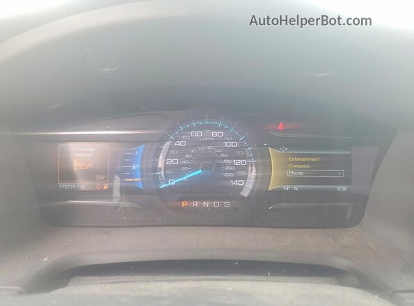 2FMGK5C87KBA19164 2019 FORD FLEX White Vista del cuadro de instrumentos