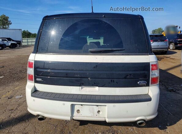 2FMGK5C88JBA10665 2018 FORD FLEX White Engine compartment view