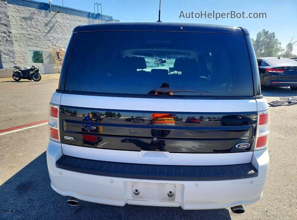 2FMGK5C88JBA18135 2018 FORD FLEX White უკანა ხედი