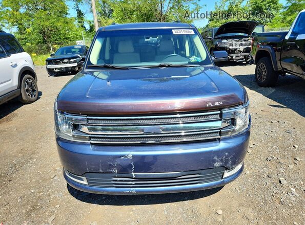 2FMGK5C88KBA00476 2019 FORD FLEX Blue Widok z przodu