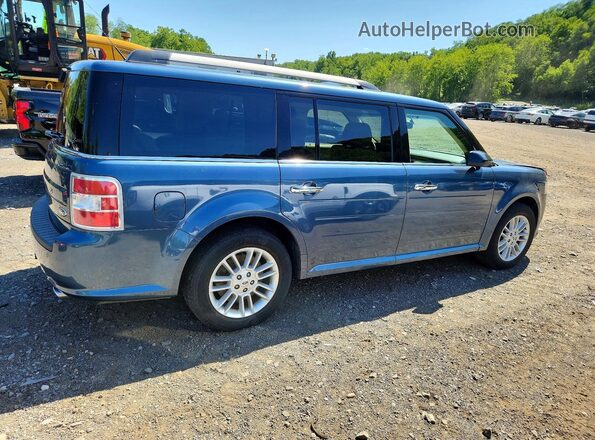 2FMGK5C88KBA00476 2019 FORD FLEX Blue Tył prawy