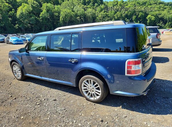 2FMGK5C88KBA00476 2019 FORD FLEX Blue Tył lewy
