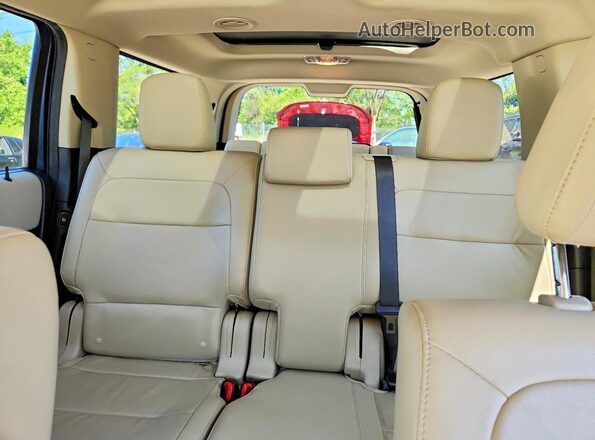 2FMGK5C88KBA00476 2019 FORD FLEX Blue Widok tylnych siedzeń