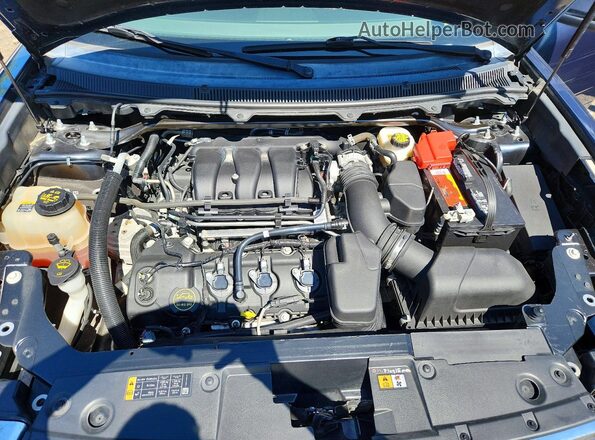 2FMGK5C88KBA00476 2019 FORD FLEX Blue Widok komory silnika