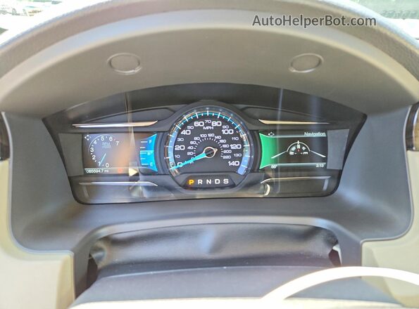 2FMGK5C88KBA00476 2019 FORD FLEX Blue Widok zestawu wskaźników