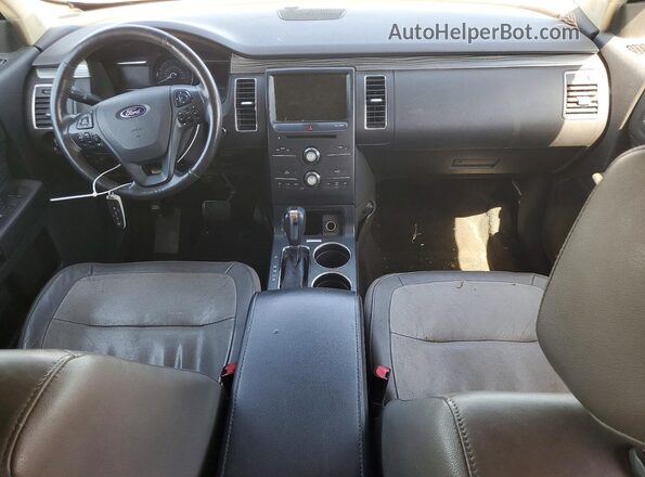 2FMGK5C89GBA09128 2016 FORD FLEX White Dashboard view