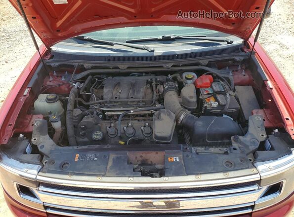 2FMGK5C89KBA33034 2019 FORD FLEX Red ძრავის განყოფილების ხედი