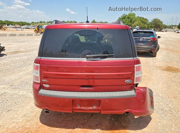 2FMGK5C89KBA33034 2019 FORD FLEX Red უკანა ხედი