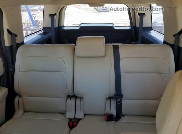 2FMGK5C89KBA33034 2019 FORD FLEX Red უკანა სავარძლების ხედი